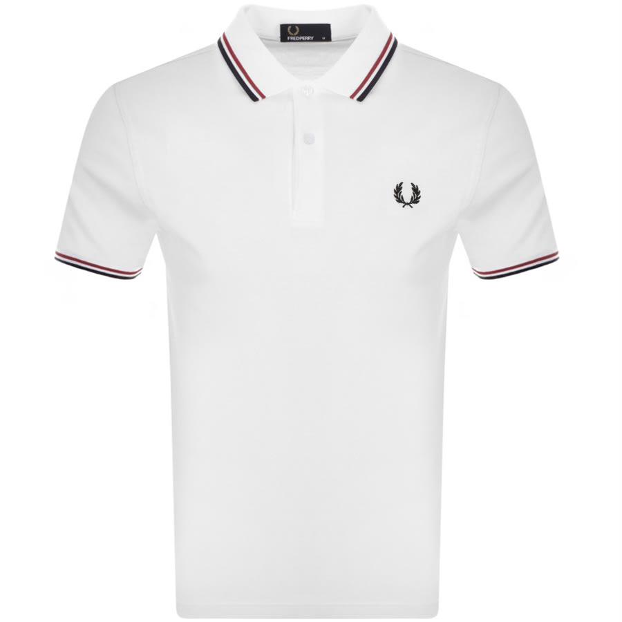 Alternative Image for ProductFred Perry Twin Tipped Polo T Shirt White1